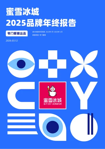 蜜雪冰城2025品牌年终报告-北京窄门信息技术 听光Vic_1