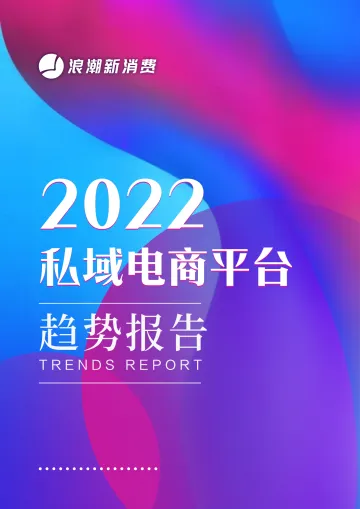 2022私域电商平台趋势报告-浪潮新消费-202203