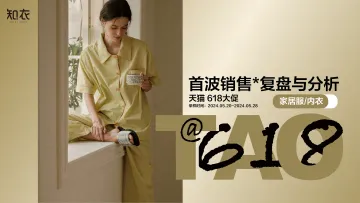 知衣-休闲服饰行业:天猫618大促首波销售复盘与分析,家居服内衣_1
