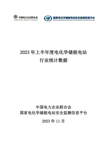 2023年上半年度电化学储能电站行业统计数据-19页-WN11