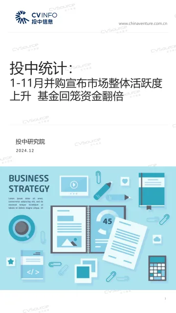 1-11月并购宣布市场整体活跃度上升 基金回笼资金翻倍-19页_1