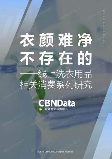 2017线上洗衣用品相关消费系列研究