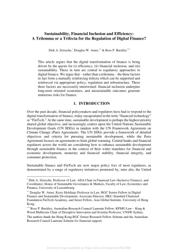可持续性、金融包容性与效率:数字金融监管的“三难”还是“三要素”?-英-20页-WN10