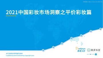2021平价彩妆市场洞察 -53页