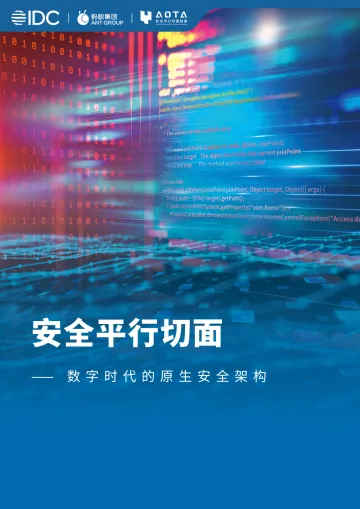 IDC-蚂蚁-安全平行切面—数字时代的原生安全架构-2023.11-60页-WN11