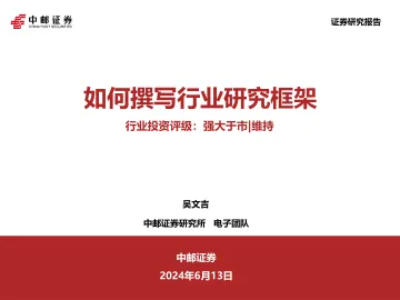 如何撰写行业研究框架-中邮证券听光Vic_1