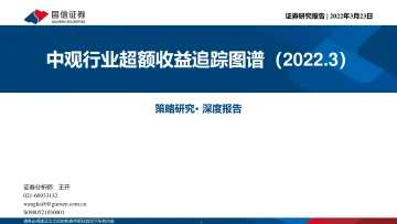 策略研究·深度报告:中观行业超额收益追踪图谱(2022.3)-20220323-国信证券-45页