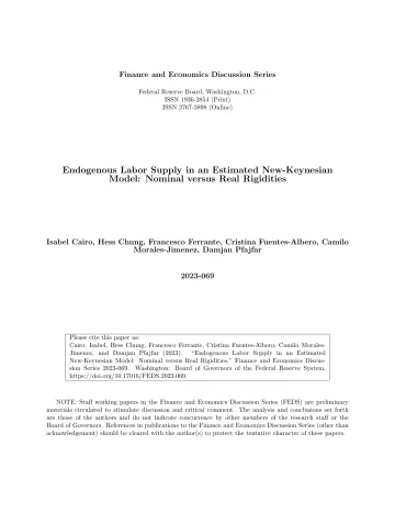 美联储-估计的新凯恩斯主义模型中的内生劳动力供给:名义刚性与实际刚性(英)-2023-59页
