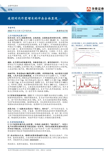 数据综述月报:疫情对内外需增长的冲击全面显现-20220501-华泰证券-17页