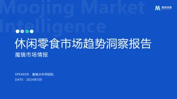 2024休闲零食市场趋势洞察报告-魔镜洞察 听光Vic_1