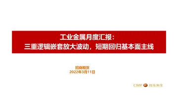 工业金属月度汇报:三重逻辑嵌套放大波动,短期回归基本面主线-20220311-招商期货-21页