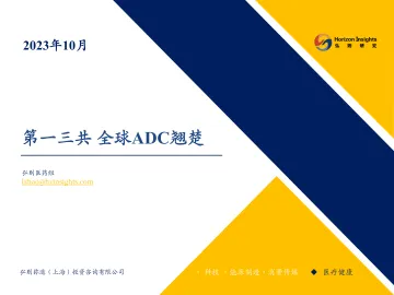 医药行业：第一三共，全球ADC翘楚-弘则研究-2023-WN10