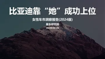 2024女性车市洞察报告:比亚迪靠“她”成功上位-易车研究院-21页_1