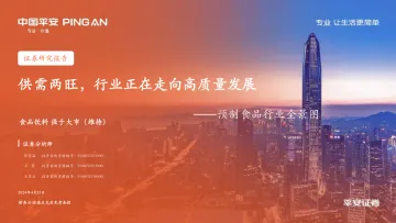 平安证券-预制食品行业全景图：供需两旺，行业正在走向高质量发展