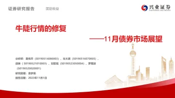 11月债券市场展望:牛陡行情的修复-20231101-兴业证券-57页
