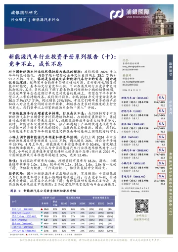 新能源汽车行业投资手册系列报告(十):竞争不止,成长不息-浦银国际听光Vic_1