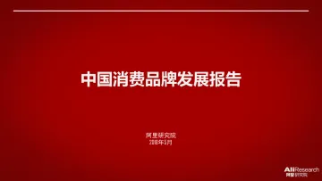中国消费品牌发展报告