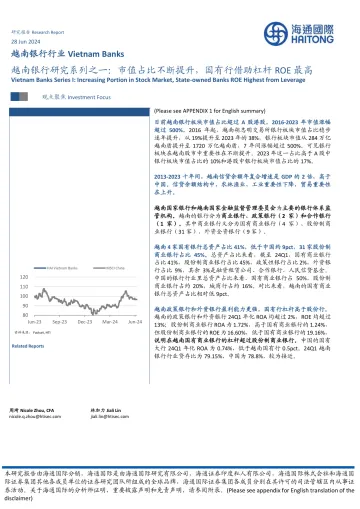 越南银行研究系列之一:市值占比不断提升,国有行借助杠杆ROE最高-海通国际 听光Vic_1