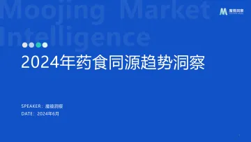 2024药食同源保健品滋补品行业分析报告-魔镜洞察 听光Vic