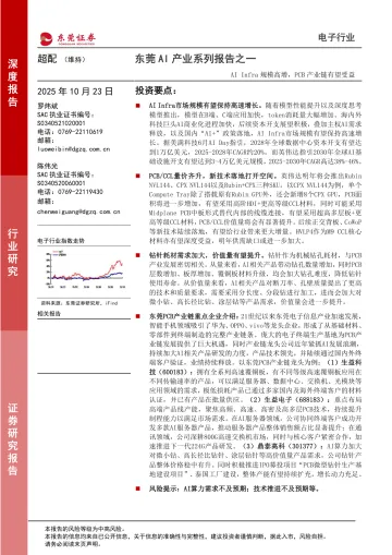 东莞AI产业系列报告之一：AI Infra规模高增，PCB产业链有望受益-东莞证券 听光Vic_1