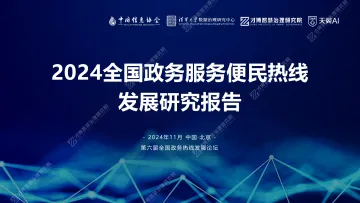 2024全国政务服务便民热线发展研究报告