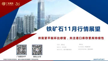 铁矿石11月行情展望:供需紧平衡环比修复,关注港口库存累库持续性-20231029-广发期货-35页