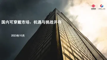 国内可穿戴市场:机遇与挑战并存-2023.11-7页-WN11