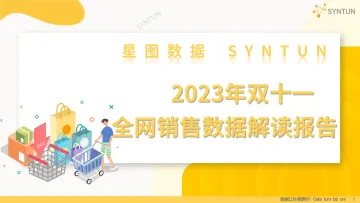 星图数据-2023年双十一全网销售数据解读报告-2023-32页-WN11