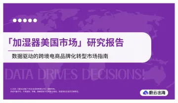 「加湿器美国市场」研究报告-蔚云出海(广州)企业咨询 听光Vic_1