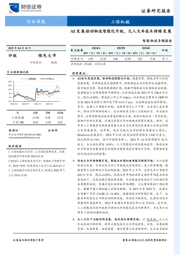 工程机械:智能物流专题报告-AI发展驱动物流智能化升级,无人叉车技术持续发展-财信证券 听光Vic_1