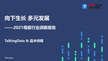 2021母婴行业洞察报告-TalkingDatax品木传媒-202203