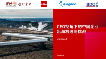 2025年CFO视角下的中国企业出海机遇与挑战报告-上海国家会计学院 听光Vic