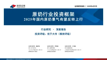 原奶行业投资框架:2025年国内原奶景气有望反转上行-国信证券 听光Vic_1