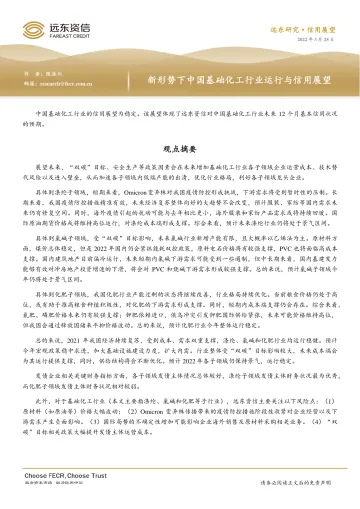 远东资信-新形势下中国基础化工行业运行与信用展望-37页