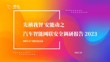 先稽我智 安能动之-汽车智能网联安全调研报告-2023.11-39页-WN11