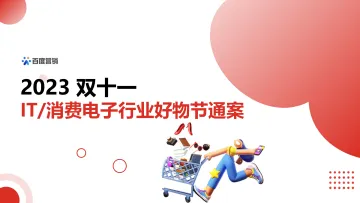 2023双十一消费电子行业通案-2023.10-40页-WN11