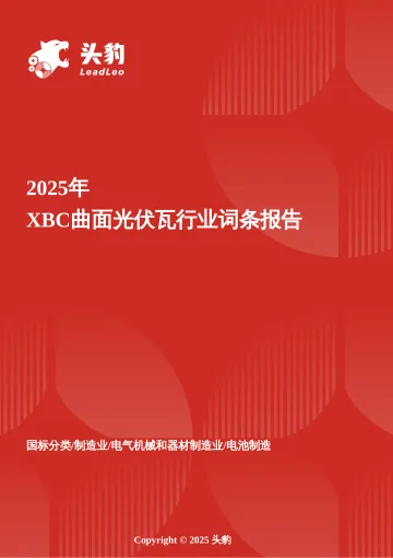 头豹:企业竞争图谱:2025年XBC曲面光伏瓦 头豹词条报告系列 听光Vic_1