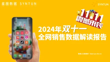 2024年双十一全网销售数据解读报告-星图数据 听光Vic_1