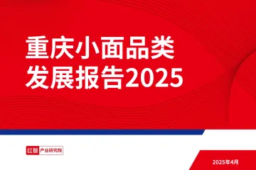 重庆小面品类发展报告2025-红餐 听光Vic