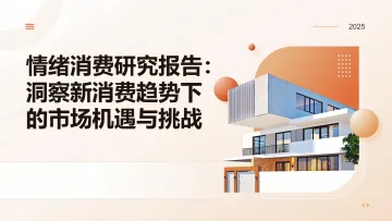 2025情绪消费研究报告:洞察新消费趋势下的市场机遇与挑战 听光Vic