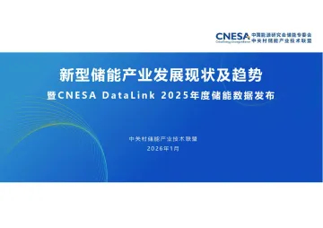 新型储能行业产业发展现状及趋势:暨CNESA DataLink 2025年度储能数据发布-中关村储能 听光Vic