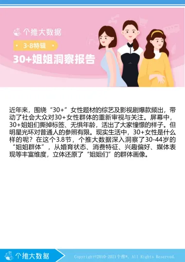 30+姐姐人群洞察报告-个推大数据-202103