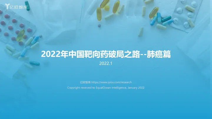 2022年靶向药的破局之路：肺癌篇-亿欧智库-202201