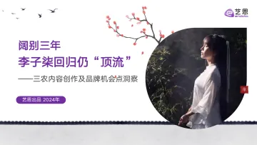李子柒现象级回归，三农赛道的挑战与机遇-31页