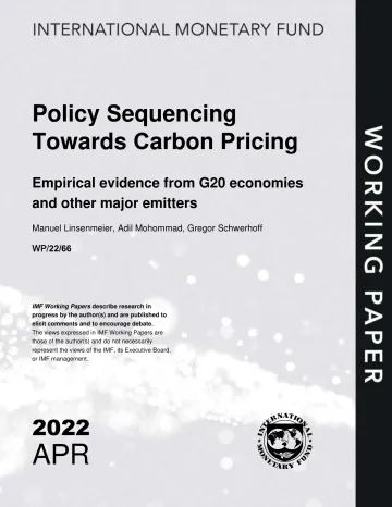IMF-碳定价的政策顺序——来自G20经济体和其他主要排放国的经验证据(英)-2022.4-33页