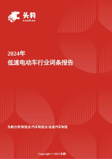 头豹:企业竞争图谱:2025年低速电动车 头豹词条报告系列 听光Vic
