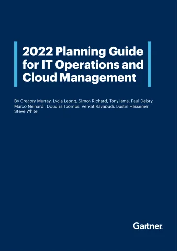 gartner -2022年IT运营和云管理规划指南(英)-54页