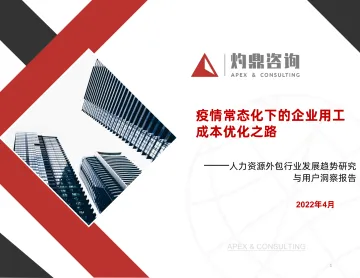 【灼鼎咨询】疫情常态化下的企业用工成本优化之路——人力资源外包行业发展趋势研究与用户洞察报告-32页