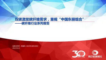 碳纤维行业系列报告:双碳激发碳纤维需求,重视“中国东丽组合”-20220321-申万宏源-52页