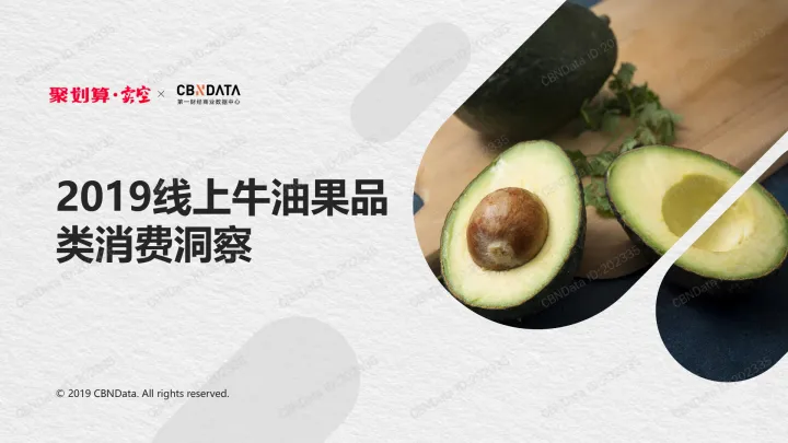 2019线上牛油果品类消费洞察报告